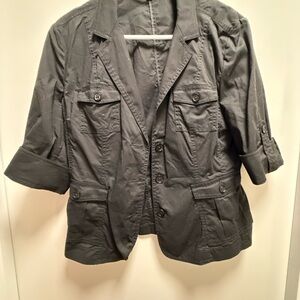 Black Button-Up Jacket